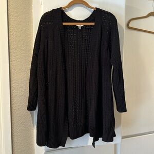Black knit sweater